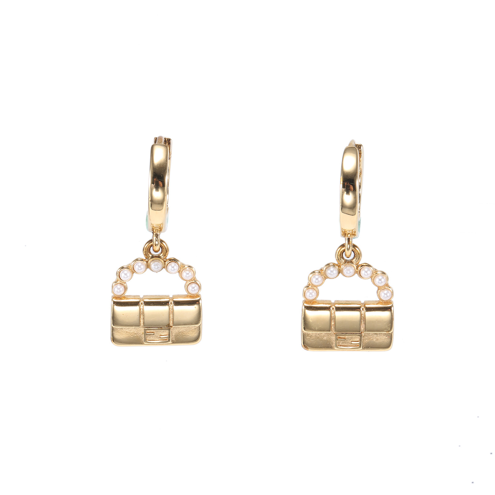 FENDI Logo Earrings