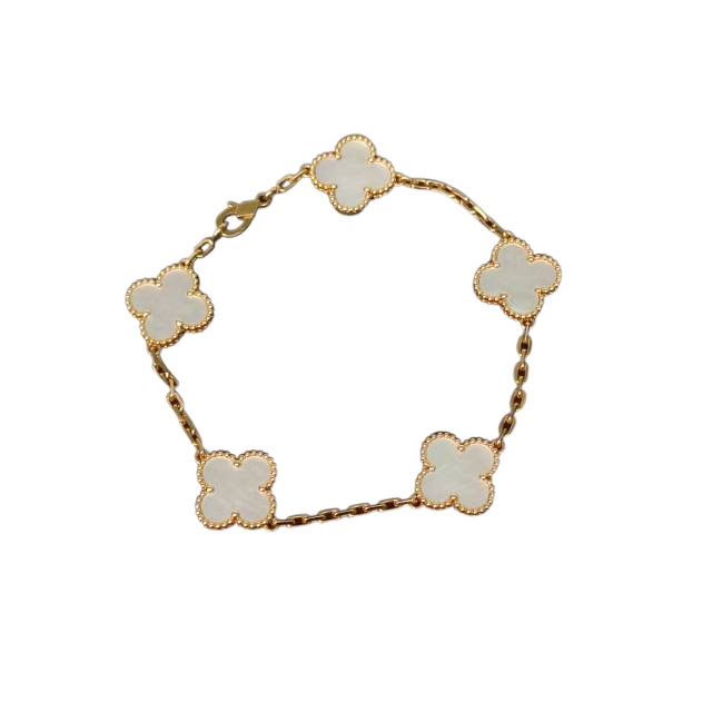 VAN CLEEF & ARPELS Vintage Alhambra 5-Motif Bracelet