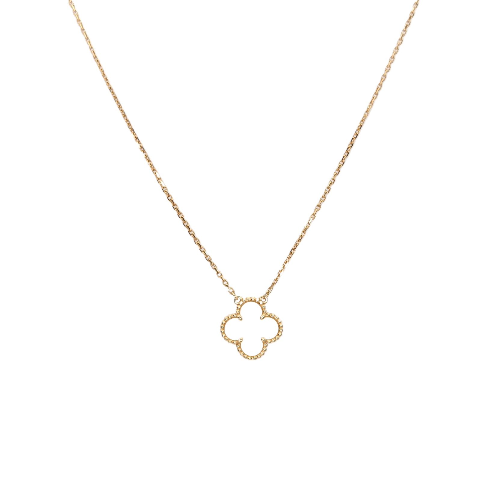 VAN CLEEF & ARPELS Vintage Alhambra Medium Single-Flower Necklace
