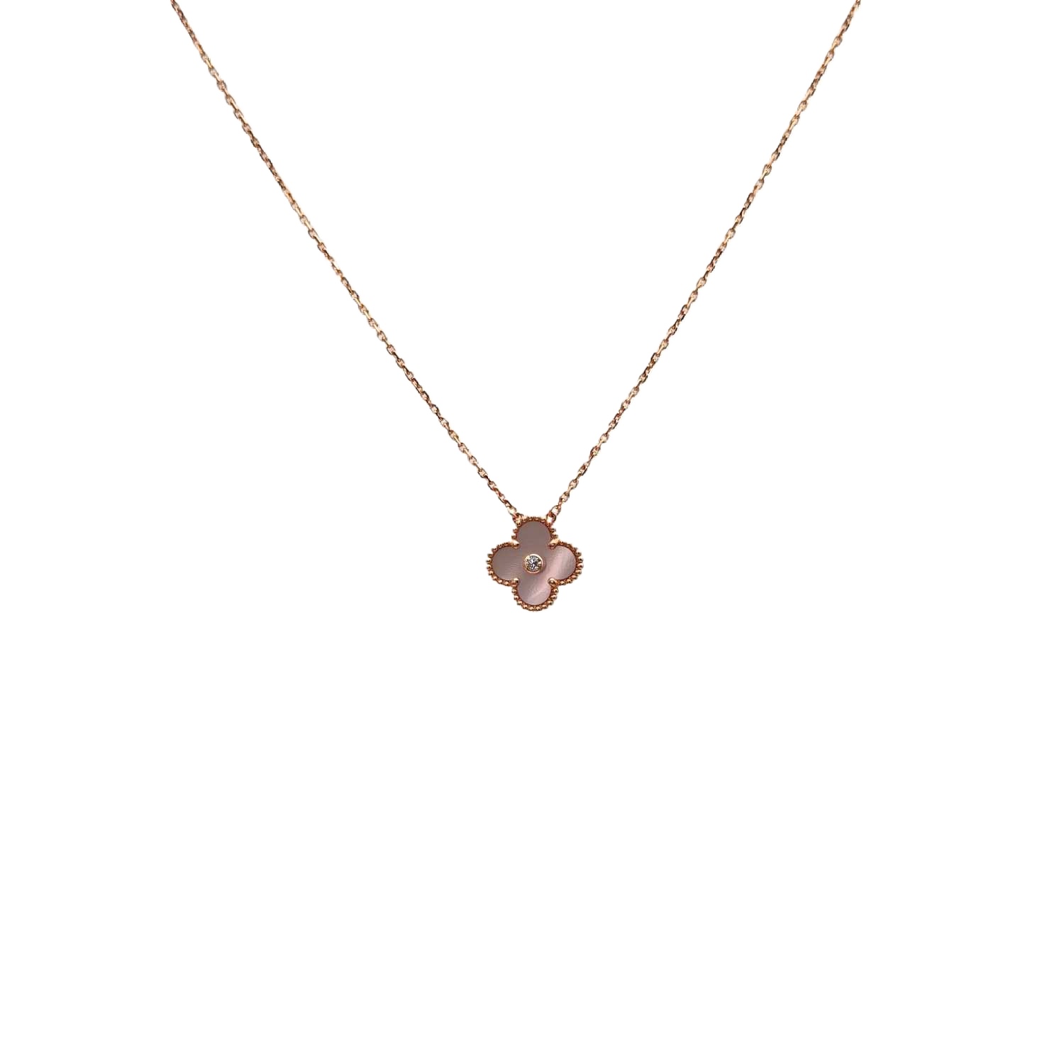 VAN CLEEF & ARPELS Vintage Alhambra Medium Single-Flower Necklace