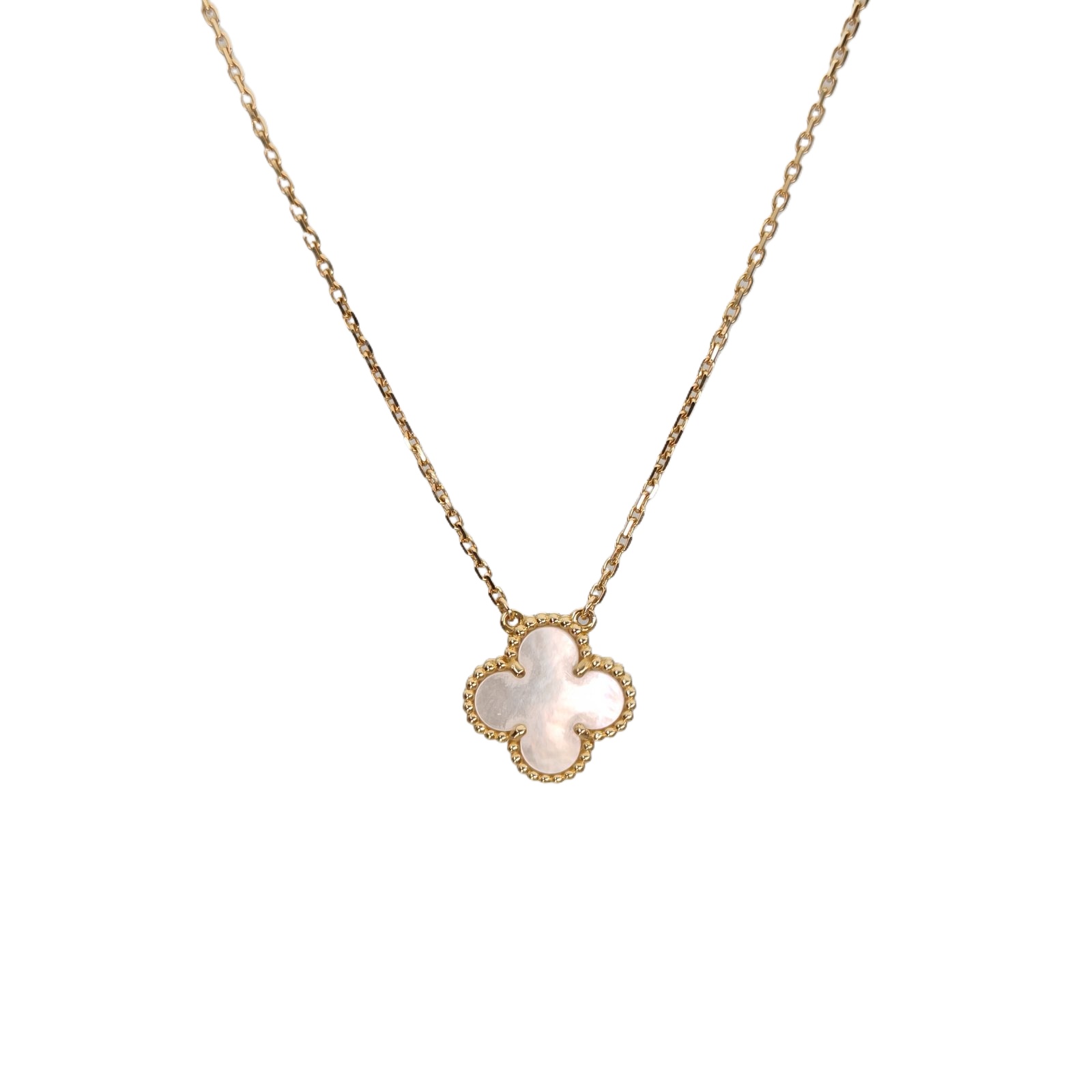 VAN CLEEF & ARPELS Vintage Alhambra Medium Single-Flower Necklace