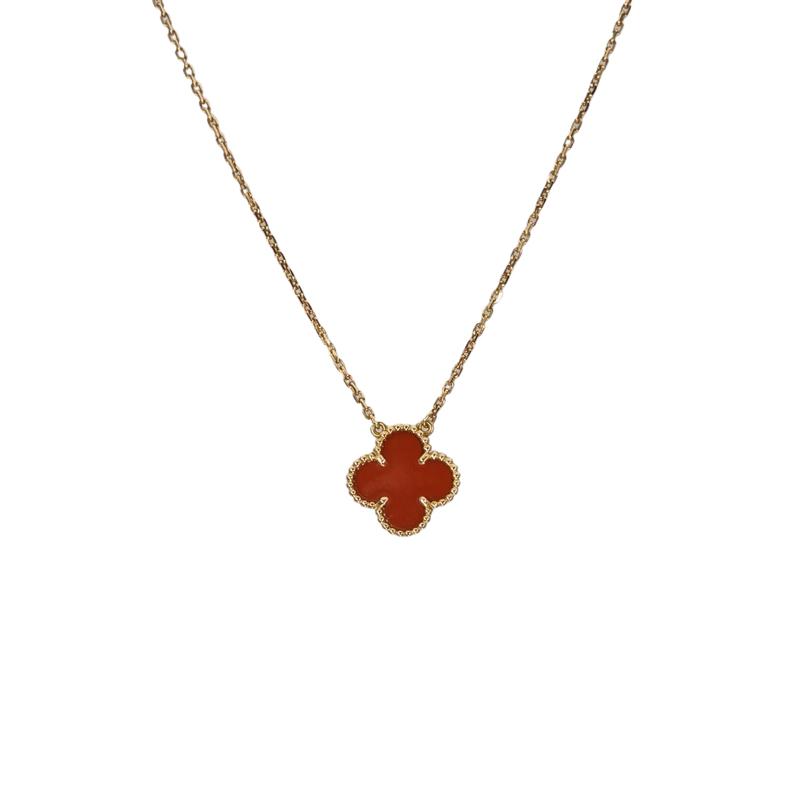 VAN CLEEF & ARPELS Vintage Alhambra Medium Single-Flower Necklace