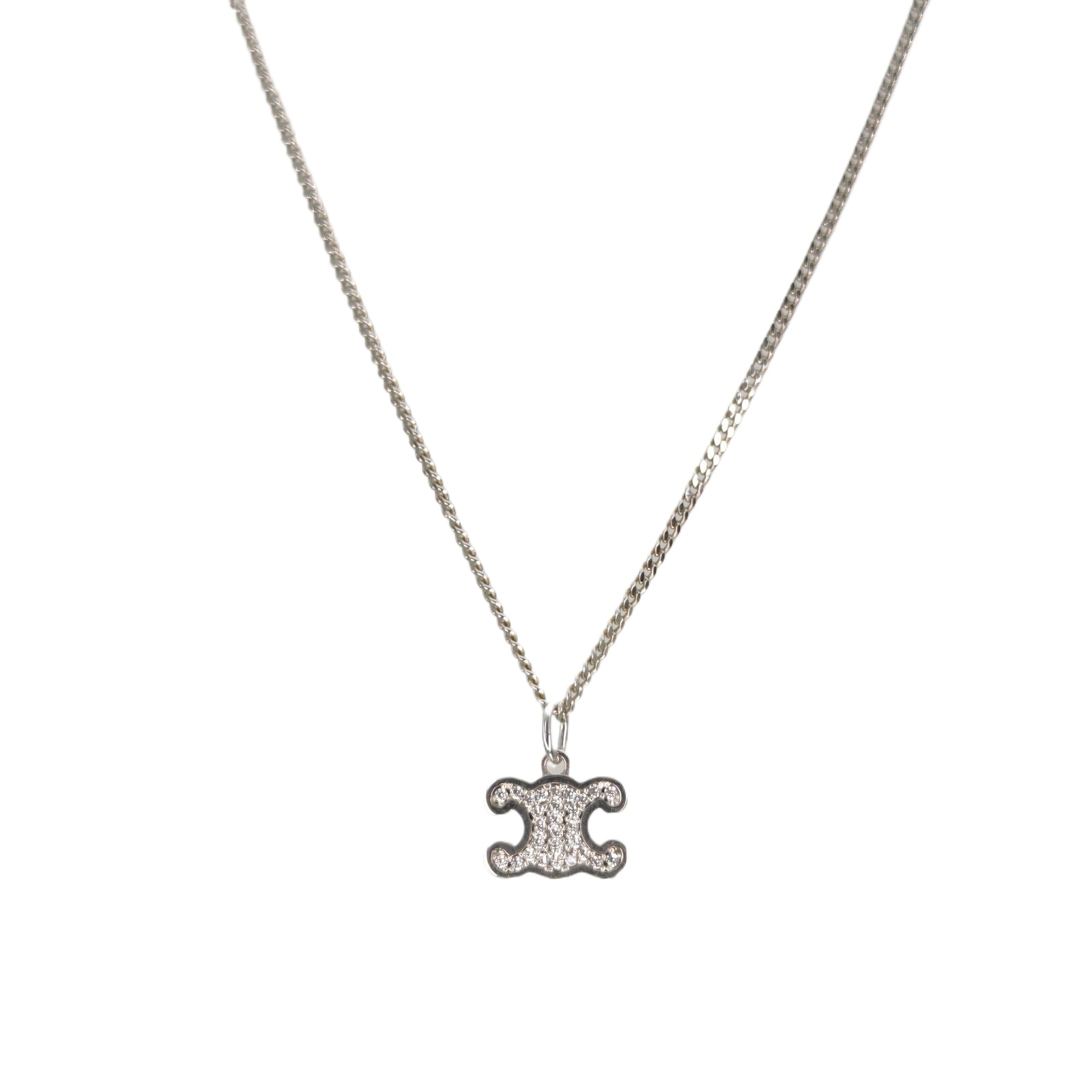 CELINE Triomphe Crystal Necklace