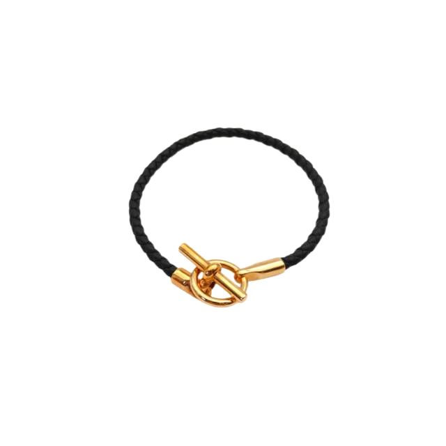 HERMES Leather & Alloy Bracelet