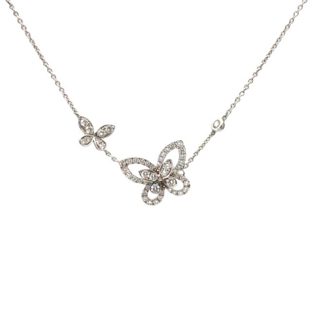 GRAFF Butterfly Illusion Double Diamond Necklace