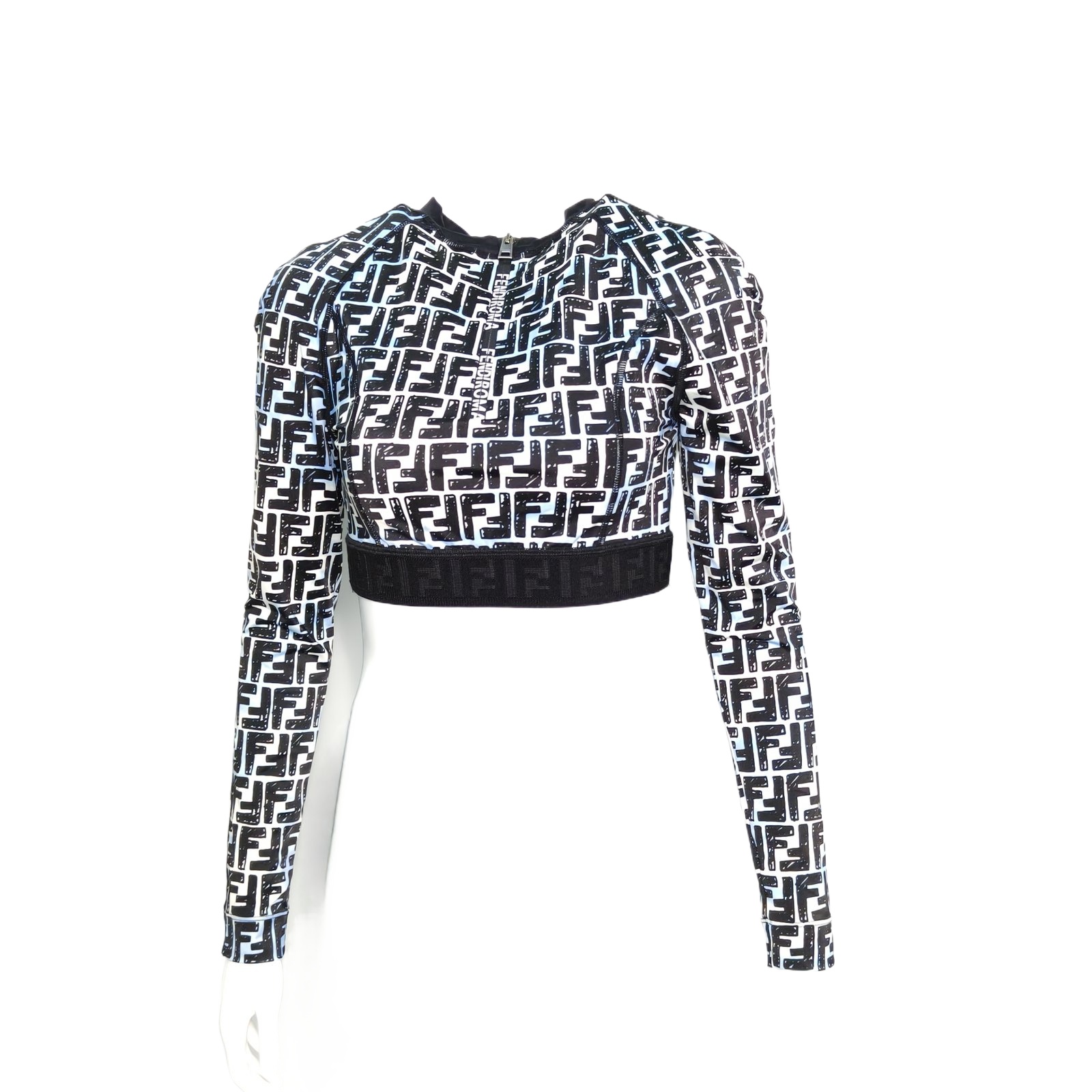 FENDI Multicolor Monogram Crop Top