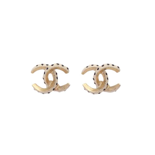 CHANEL 16C Turnlock Double C Earrings Alloy