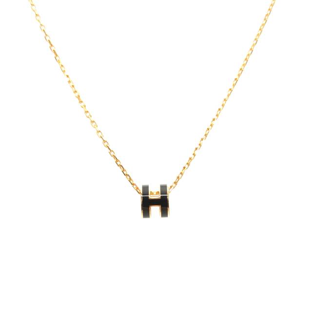 HERMES Pop H Mini Necklace Alloy