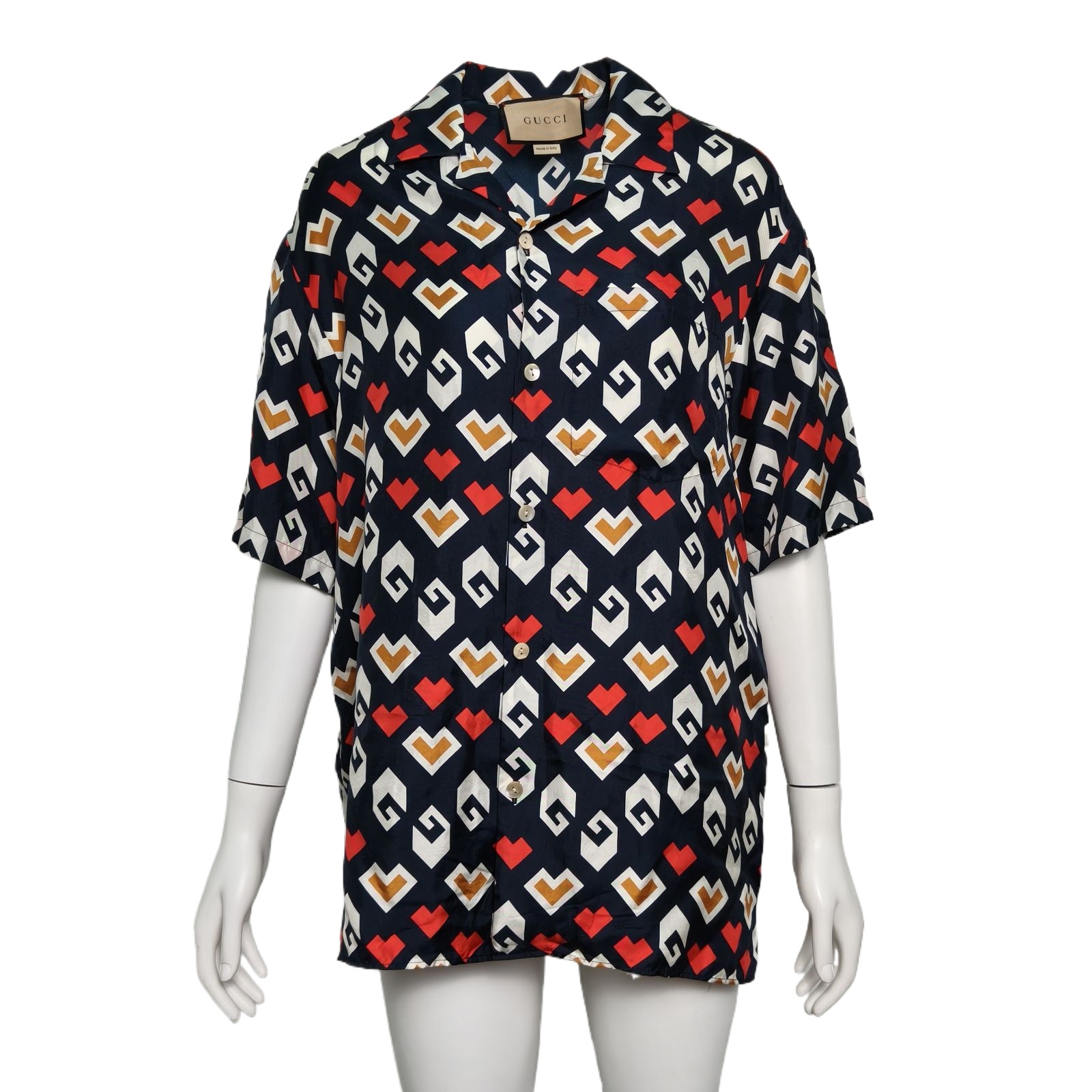 GUCCI Multicolor Silk Valentine's Day Shirt