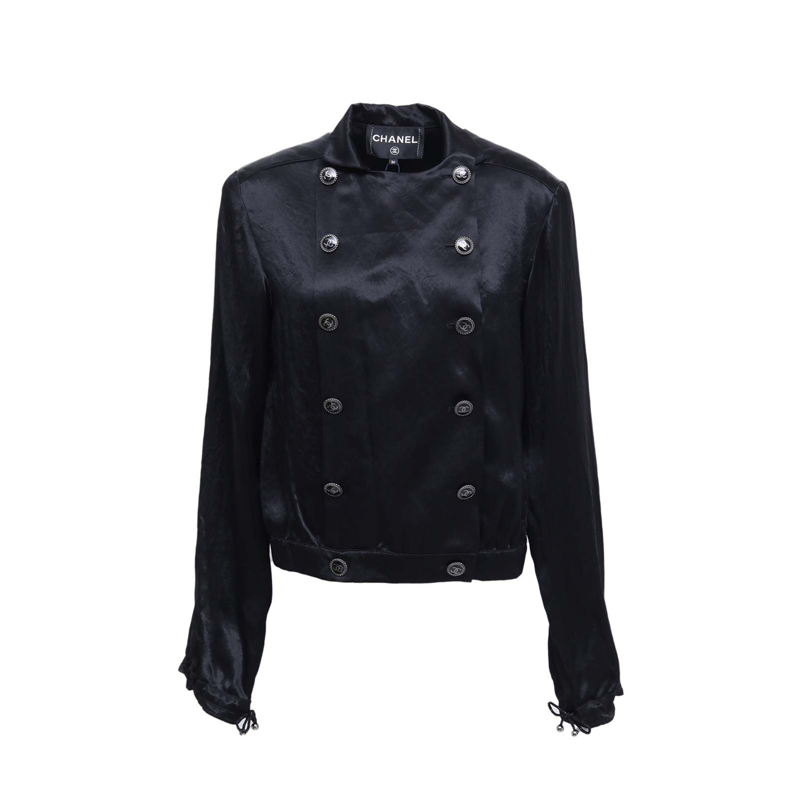 CHANEL Black Satin Jacket