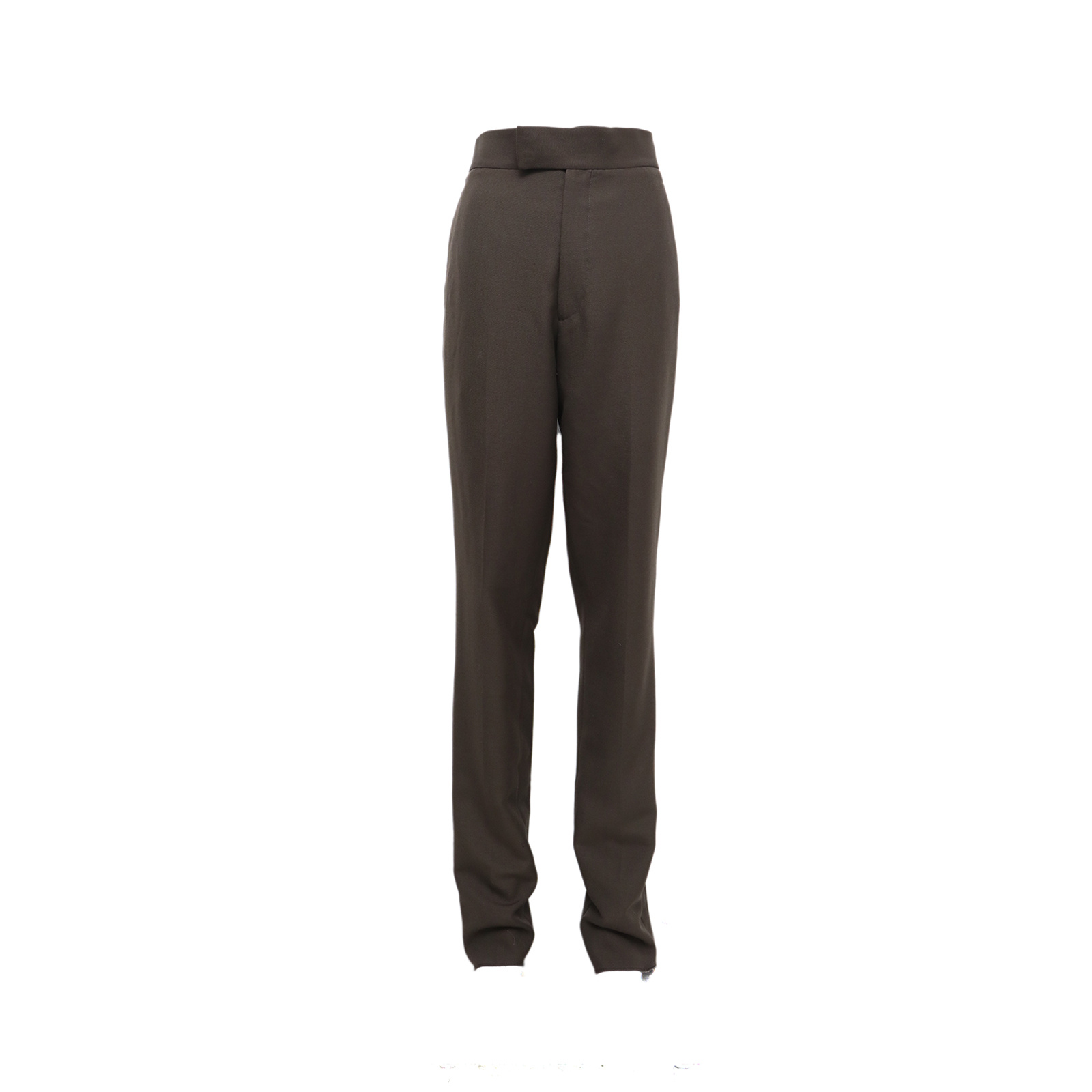 DIOR Brown Wool-Blend Trousers